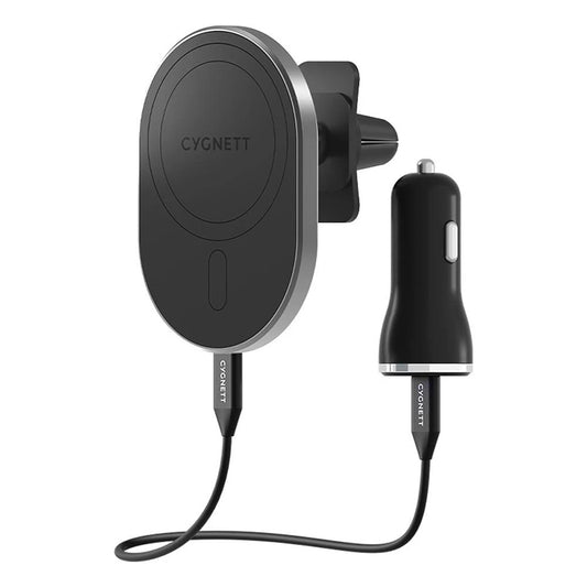 Cygnett MagHold CY3766WLCCH - Supporto auto magnetico con ricarica wireless fino a 15W