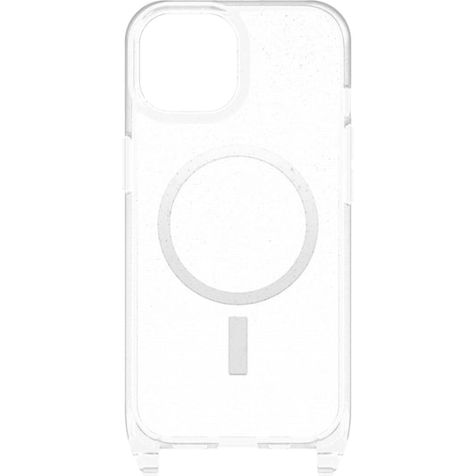 Custodia con Laccetto Magsafe iPhone 15 - Glitter/Trasparente