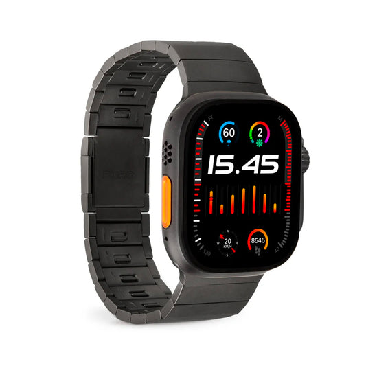 Cinturino Puro Titan per Apple Watch 44/45/46/49 mm - Nero