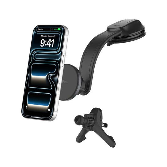 Supporto di ricarica wireless magnetica da auto Belkin 25W Qi2