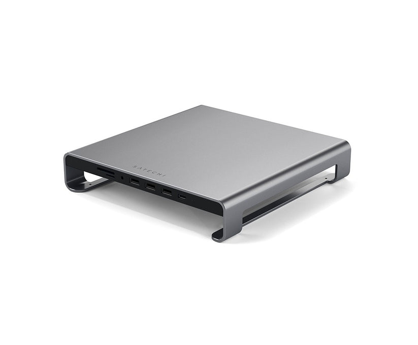 Satechi - Stand per iMac in Alluminio con Hub USB-C - Grigio siderale