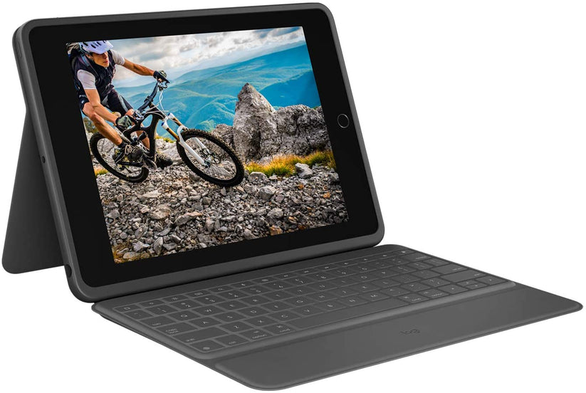 Logitech Rugged Folio - Custodia con Tastiera per iPad (7a Gen.)