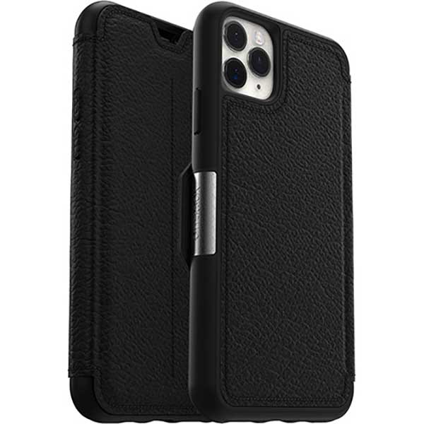 Otterbox Strada - Custodia Folio in Pelle per iPhone 11 Pro Max - Nero