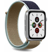 Puro - Cinturino in Nylon per Apple Watch (44 mm) - Verde/Blu