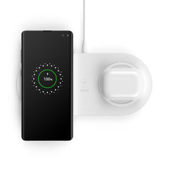 Doppio tappetino di ricarica wireless - Bianco