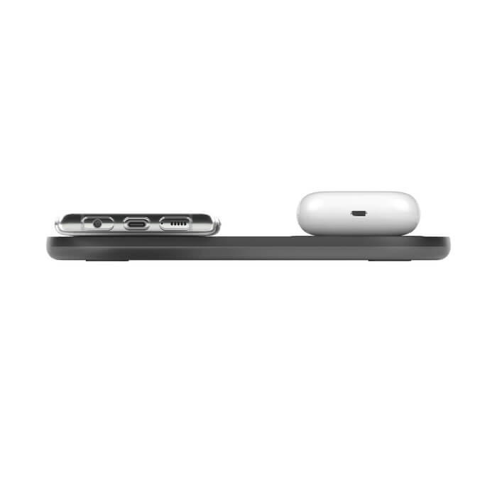 Tappetino Doppio di Ricarica Wireless - 2 x 10W - Nero