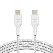Cavo intrecciato da USB-C a USB-C 1 metro - Bianco