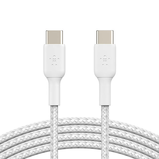 Cavo intrecciato da USB-C a USB-C 1 metro - Bianco