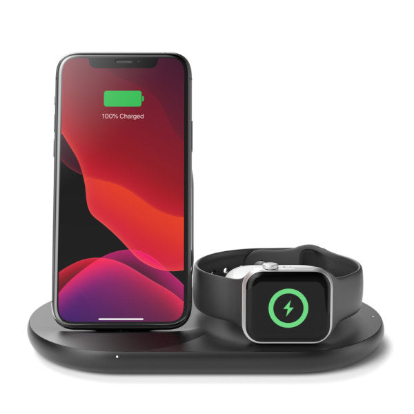 Caricabatteria wireless 3 in 1 per dispositivi Apple BOOST↑CHARGE™ Belkin - Nero