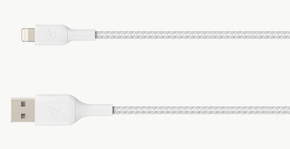Cavo Intrecciato Da Usb-A a Lightning 0.15m - Bianco