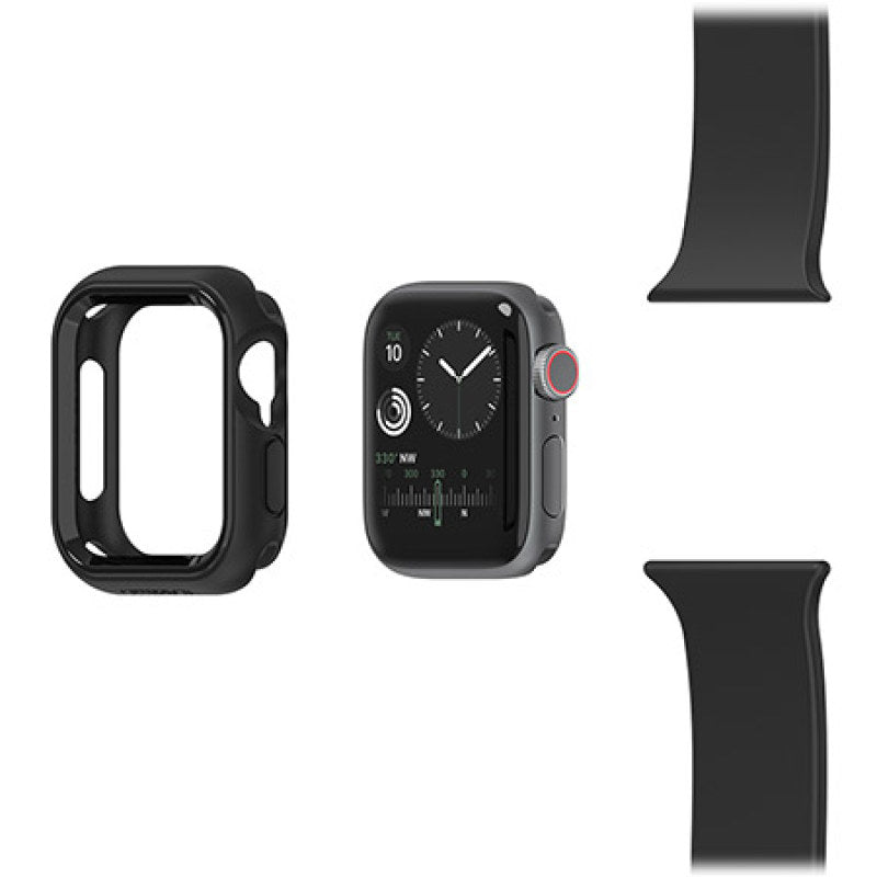 Custodia Exo Edge di OtterBox per Apple Watch Serie 6/Se/5/4 -Nero 44mm