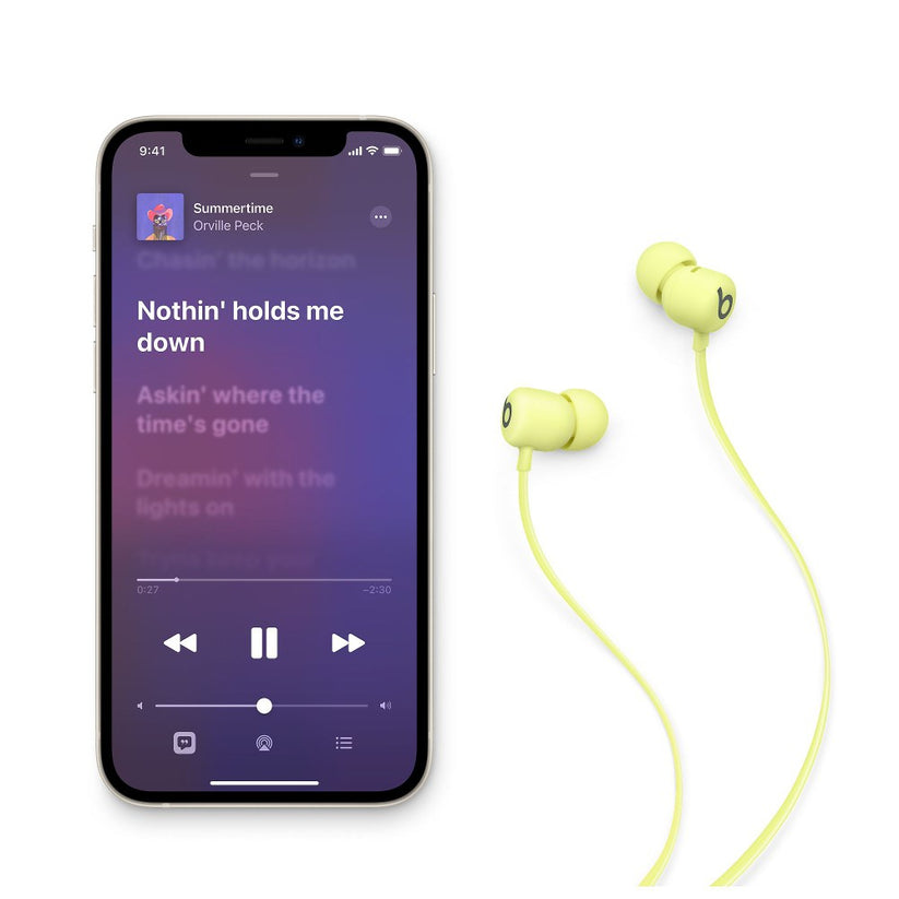 Beats Flex - Auricolari Wireless per un ascolto non stop - Giallo Limone