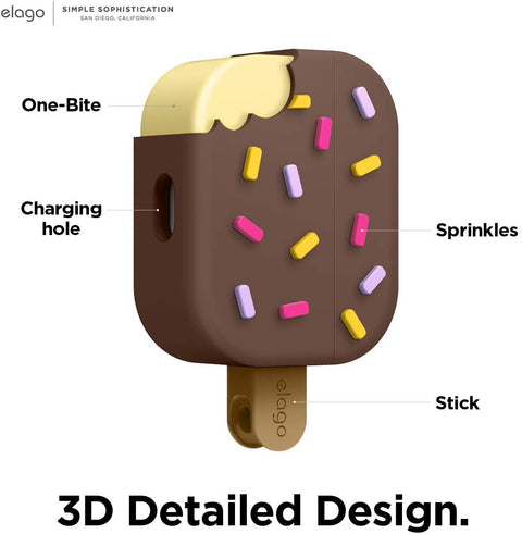 Cover per Airpods Pro Gelato - Marrone