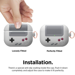 Custodia Elago Game Boy per AirPods Pro - Grigio Chiaro