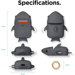 Custodia Elago Squalo per AirPods - Grigio Scuro