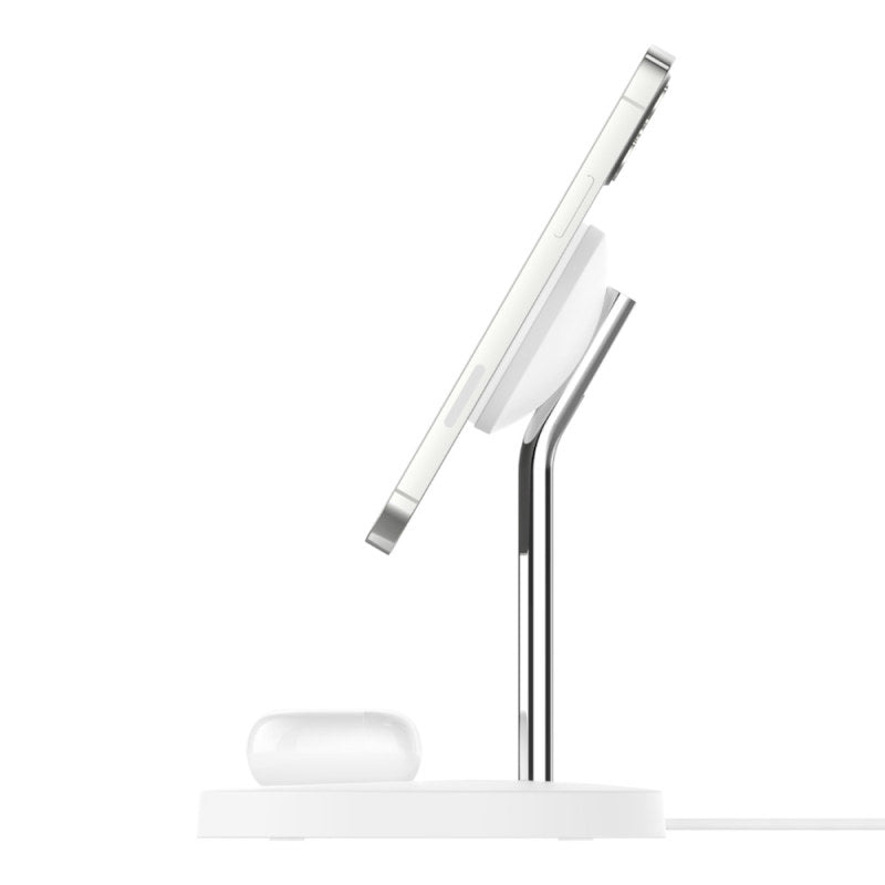 Supporto di ricarica wireless 2 in 1 con MagSafe - Bianco