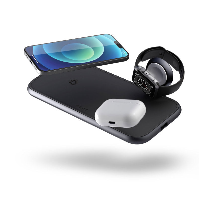 Caricabatterie Wireless 4 in 1 (incluso cavo per Apple Watch)
