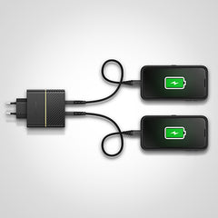 Caricatore da muro USB-C a ricarica rapida, 50W Combinato - Nero