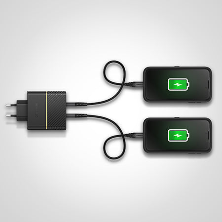 Caricatore da muro USB-C a ricarica rapida, 50W Combinato - Nero