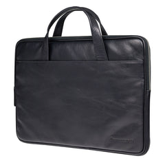 Borsa in Pelle Silkeborg per Laptop dino a 13" - Nero