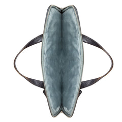 Borsa in Pelle Silkeborg per Laptop dino a 13" - Nero
