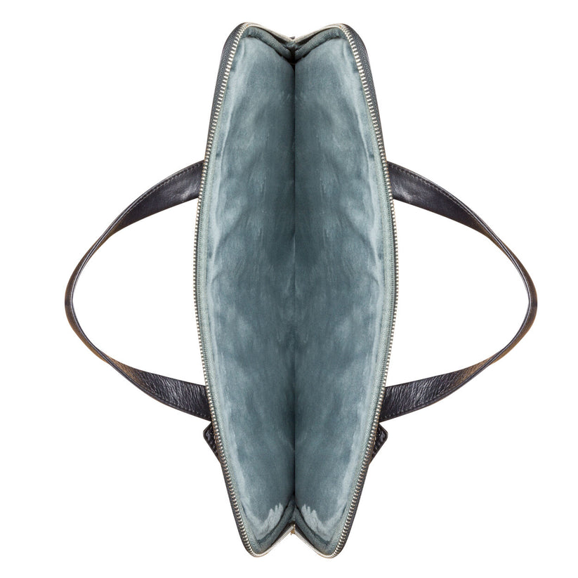 Borsa in Pelle Silkeborg per Laptop dino a 13" - Nero