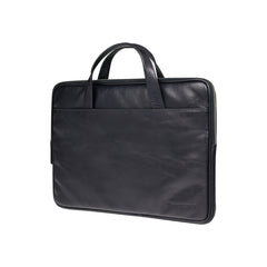 Borsa in Pelle Silkeborg per Laptop dino a 13" - Nero