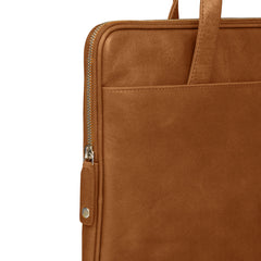 Borsa in Pelle Silkeborg per Laptop dino a 15" - Cuoio