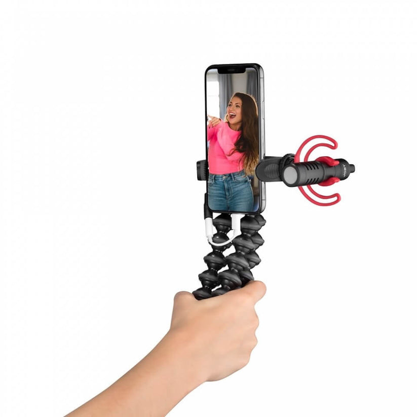 GorillaPod Creator Kit - Supporto per telefono GripTight e microfono per vlogging Wavo Mobile