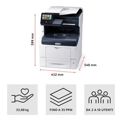 Stampante VersaLink C405 A4 35 / 35ppm Copia/Stampa/Scansione/Fax F/R Sold PS3 PCL5e/6 2 vassoi 700 fogli