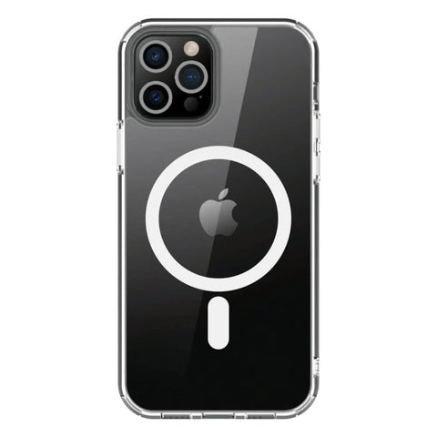 Custodia in TPU con magneti integrati ''LITE MAG'' per iPhone 13 Pro - Trasparente