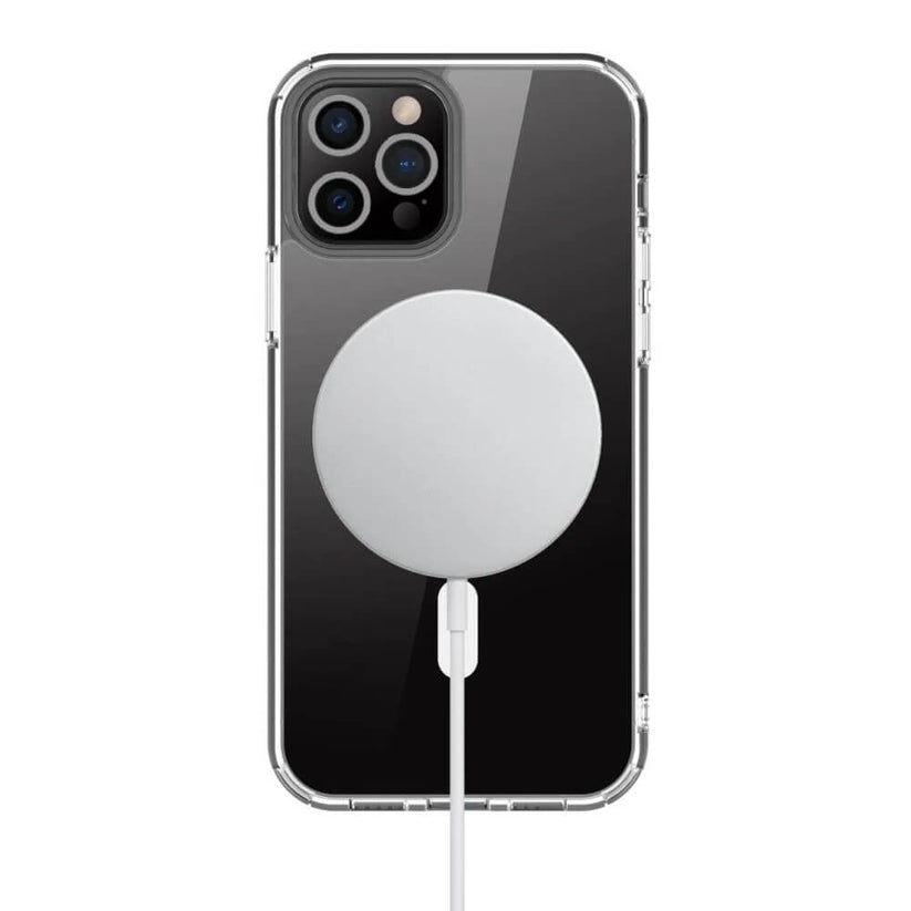 Custodia in TPU con magneti integrati ''LITE MAG'' per iPhone 13 Pro - Trasparente