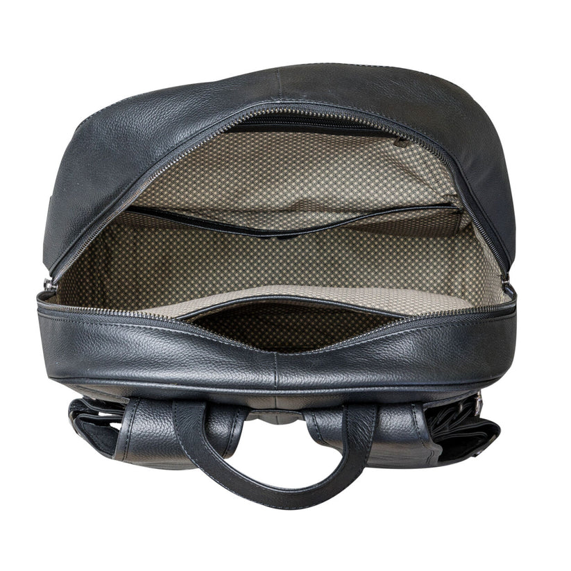 Zaino in Pelle Sonderborg Nero