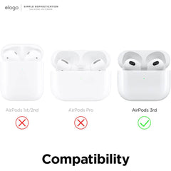 Custodia Liquid Hybrid con Portachiavi Compatibile con AirPods 3
