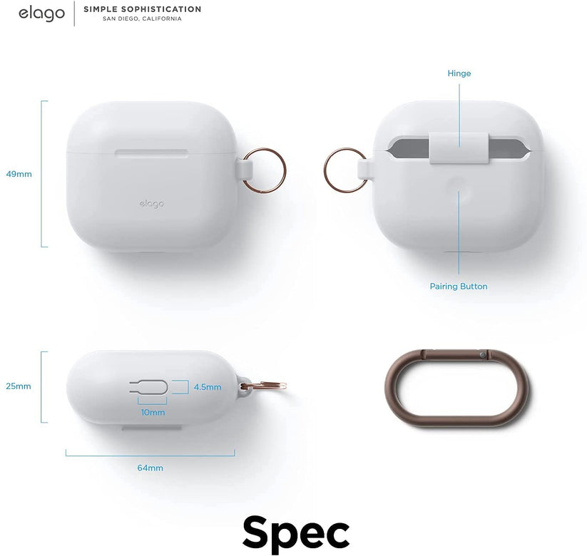 AirPods Custodia in Silicone per Airpods 3a Gen. - Nightglow Blue