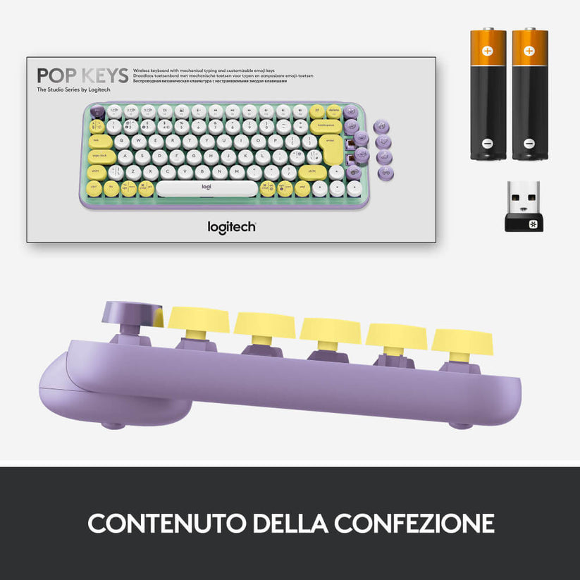 Tastiera Meccanica Wireless Pop Keys con tasti emoji personalizzabili - Daydream