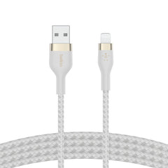Cavo Intrecciato Silicone Da Usb-A A Lightning 1m - Bianco