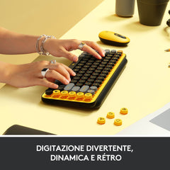 Tastiera Meccanica Wireless Pop Keys con tasti emoji personalizzabili - Blast