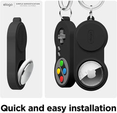 Custodia AirTag W5 Retro Joystick - Nero