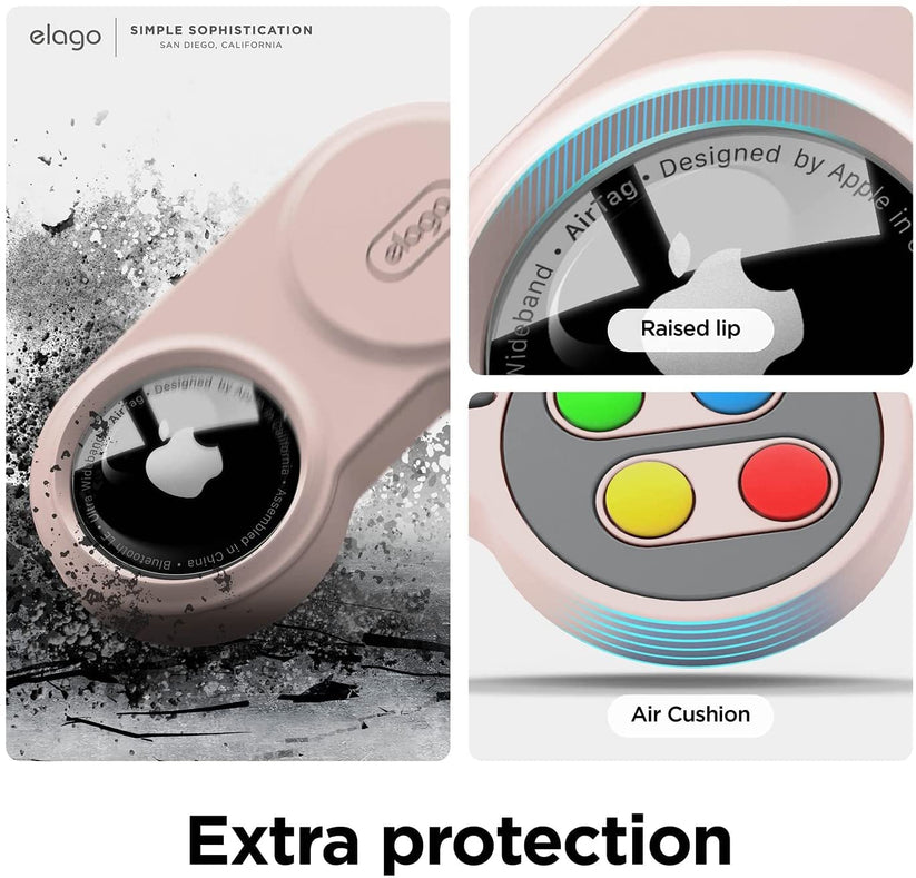 Custodia AirTag W5 RETRO Joystick - Rosa