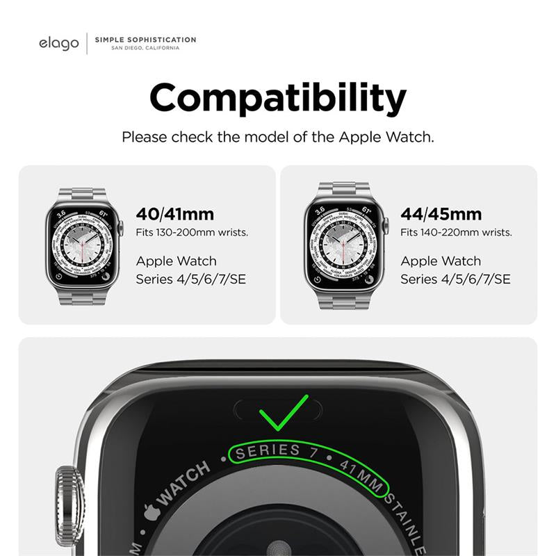 Cinturino Apple Watch Acciaio Inossidabile 40/41mm - Colore Argento
