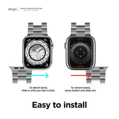 Cinturino Apple Watch Acciaio Inossidabile 44/45mm - Colore Argento