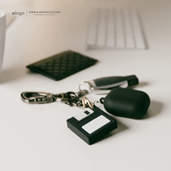 Portachiave AirTags Floppy Disk - Nero