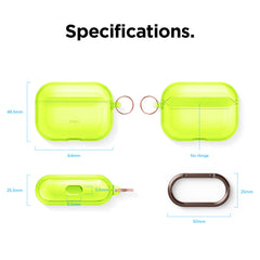 Custodia Airpods Pro in TPU Trasparente - Giallo
