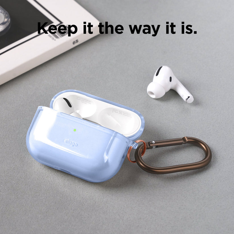Custodia Airpods Pro in TPU Trasparente - Giallo