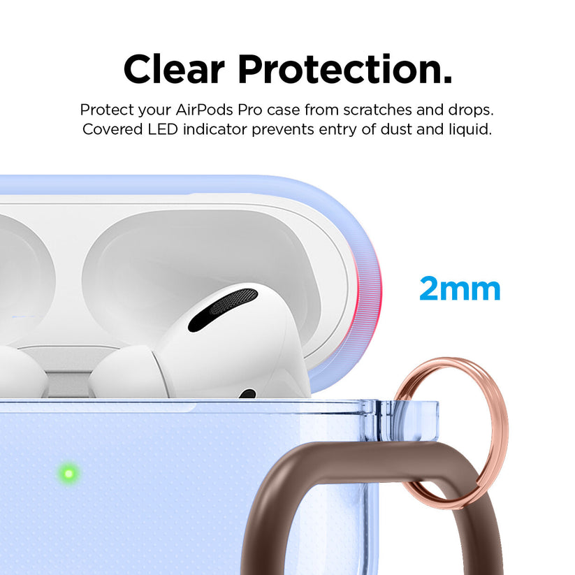 Custodia Airpods Pro in TPU Trasparente - Giallo