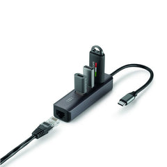 Link Hub USB-C con 3 porte USB-A e porta Ethernet