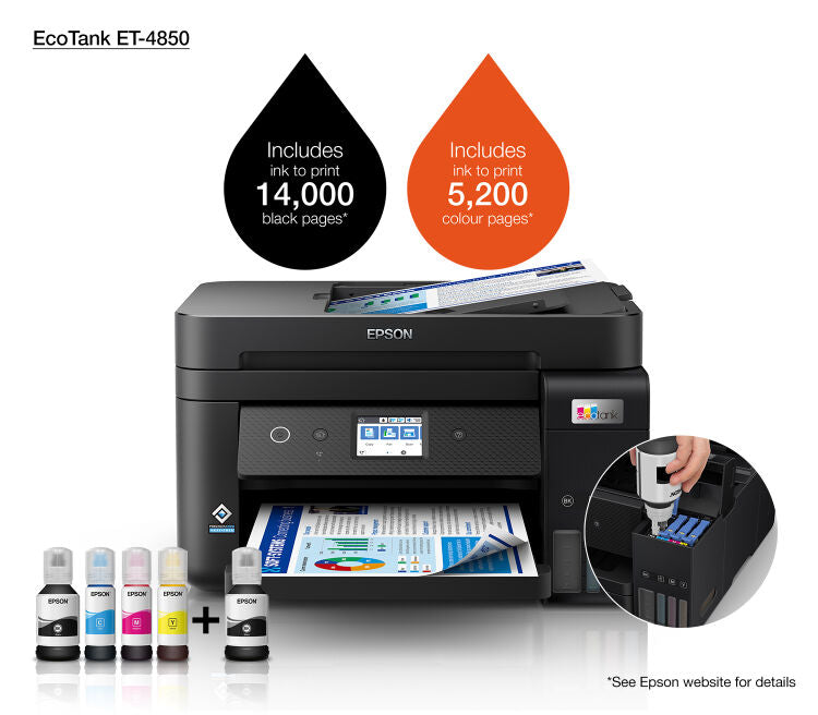 Stampante Multifunzione EcoTank ET-4850 - Inkjet A4