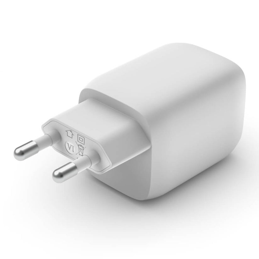 Doppio caricabatteria da parete GaN USB-C con PPS da 65 W