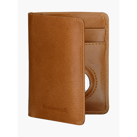 Billund AirTag Wallet - Portafoglio in Pelle con supporto per AirTag - Cuoio